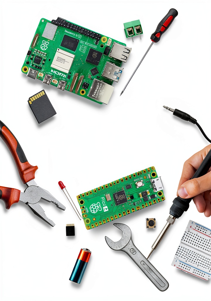 Installing Raspberry Pi Press Kindle Book on Computer Hacking & Embedded Systems on a wooden desk