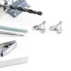 2Pair of Stainless Wing Butterfly Screws Bolts: Wing Bolt for Flagpole Installation with Hand-Twist Screws,10mm-2