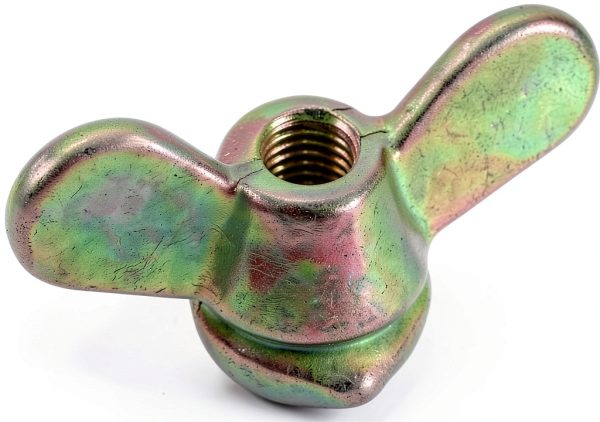 Clutch Cable Wing Nut EMPI for VW Beetle, Bus, Ghia – M7 Alloy Steel-0