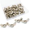 1/4-20 Wing Nuts 304 Stainless Steel by Dijedev 50pcs Fasteners-4