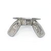 Xadnitu 50 Pieces 1/4''-20 Washered Wing Nut, Zinc Plated Hurricane Hardware Butterfly Nuts with Washer for Fasteners, Silver-1