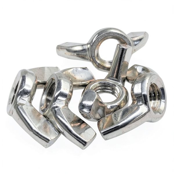 Five 304 stainless steel 1/2‑13 wing nuts HARSKIYER Resistant-3