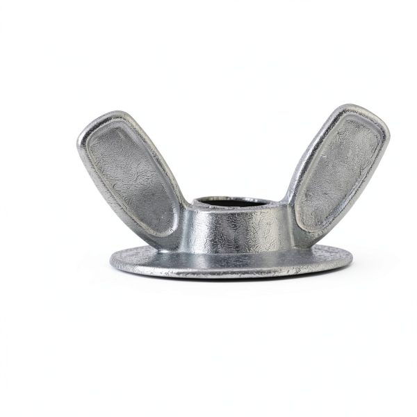 Xadnitu 50 Pieces 1/4''-20 Washered Wing Nut, Zinc Plated Hurricane Hardware Butterfly Nuts with Washer for Fasteners, Silver-4