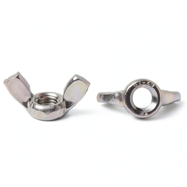 M6 Wing Nuts pouilzx 304 Steel Hand Twist Butterfly Nut 20pcs-2