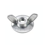 Xadnitu 50 Pieces 1/4''-20 Washered Wing Nut, Zinc Plated Hurricane Hardware Butterfly Nuts with Washer for Fasteners, Silver-0