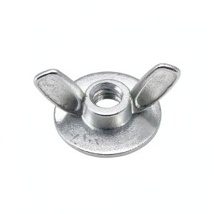 Xadnitu 50 Pieces 1/4''-20 Washered Wing Nut, Zinc Plated Hurricane Hardware Butterfly Nuts with Washer for Fasteners, Silver-0