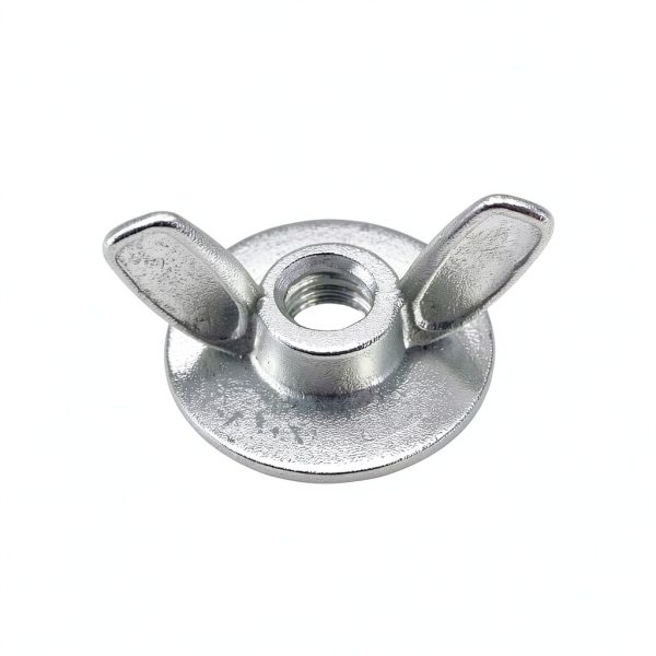 Xadnitu 50 Pieces 1/4''-20 Washered Wing Nut, Zinc Plated Hurricane Hardware Butterfly Nuts with Washer for Fasteners, Silver-0