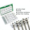 40PCS SAE Wing Nuts Assortment Kit, 5 Sizes- 5/32", 3/16", 1/4", 5/16", 3/8", Zinc Plated Wingnuts Fasteners, Parts Butterfly Wing Nut-2