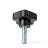 (4pcs) 481625-01 Wing Nut Knob 3/8"-16 x 1-1/4" For Scag Grass Catcher Cheetah Turf Tiger & More,Fits SFZ48-18FR SCZ61RD-31FX SFW48-16BV SFZ48-18FR SCZ52V-23FX-0