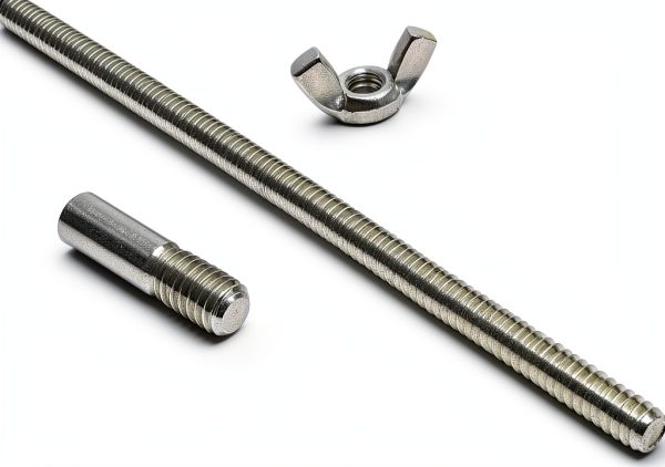 6 inch x 1/4-20 Cleaner Stud Wing Nut XRTMD Stainless Steel 6" Long-2
