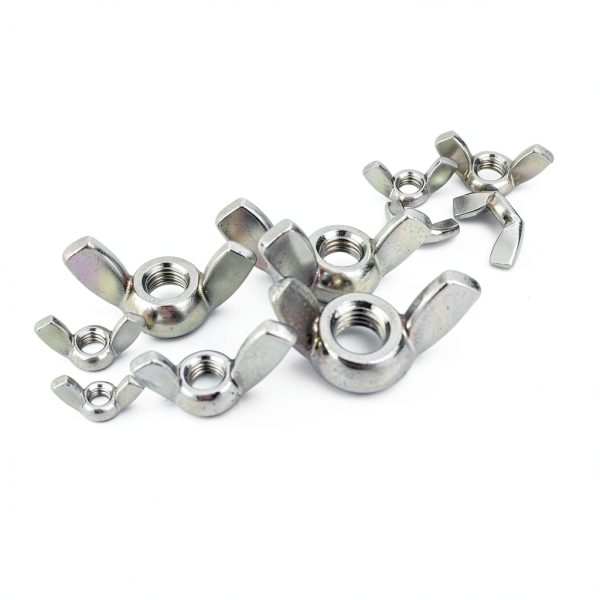 Hooshing 20PCS M6 Wing Nuts 304 Stainless Steel Fasteners Parts Screws Hand Twist Tighten Ear Butterfly Nuts-2