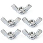 Five 304 stainless steel 1/2‑13 wing nuts HARSKIYER Resistant-0