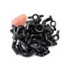 30 PCS 1/4-20 Carbon Steel Wing Nuts Black Zinc Plated Fasteners-2